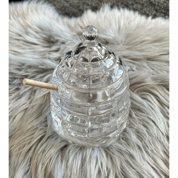 Studio‎ Silversmith Crystal Honey Jar, Beehive Honey Dish - Picture 1 of 4